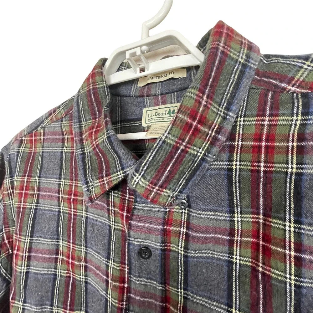 L.L. Bean Plaid Flannel Shirt XXL Trailcore Heritage Classic‎ Gorpcore Outdoor